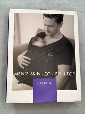 NIB SERAPHINE Men’s Skin-to-Skin Top Sz XL Black
